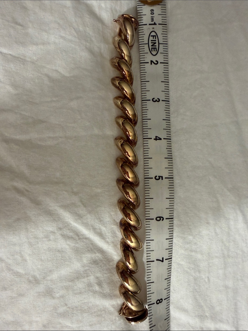 Gold Curb Link Bracelet for Women - Picture 5 of 5